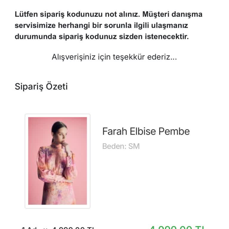 Latifa İstanbul Ürünün Ücretini Halen İade Etmedi