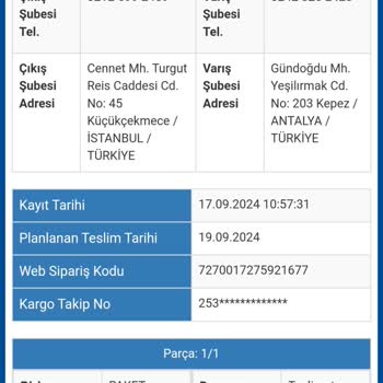 Sürat Kargo Kargomun Teslim Edilememesi