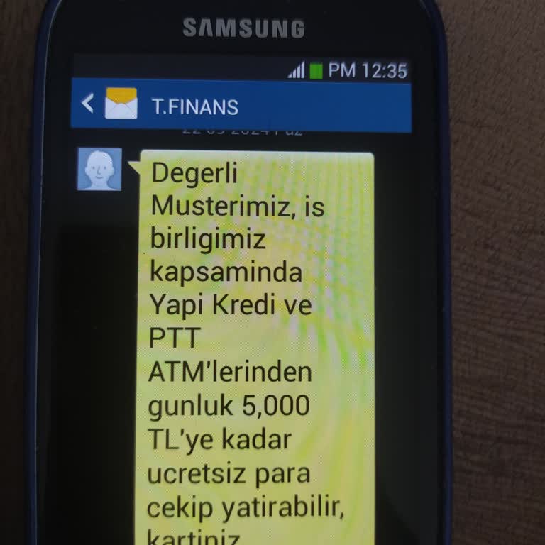 Türkiye Finans İznim Olmadan Müşterisi Olmadığı Halde SMS Göndermesi
