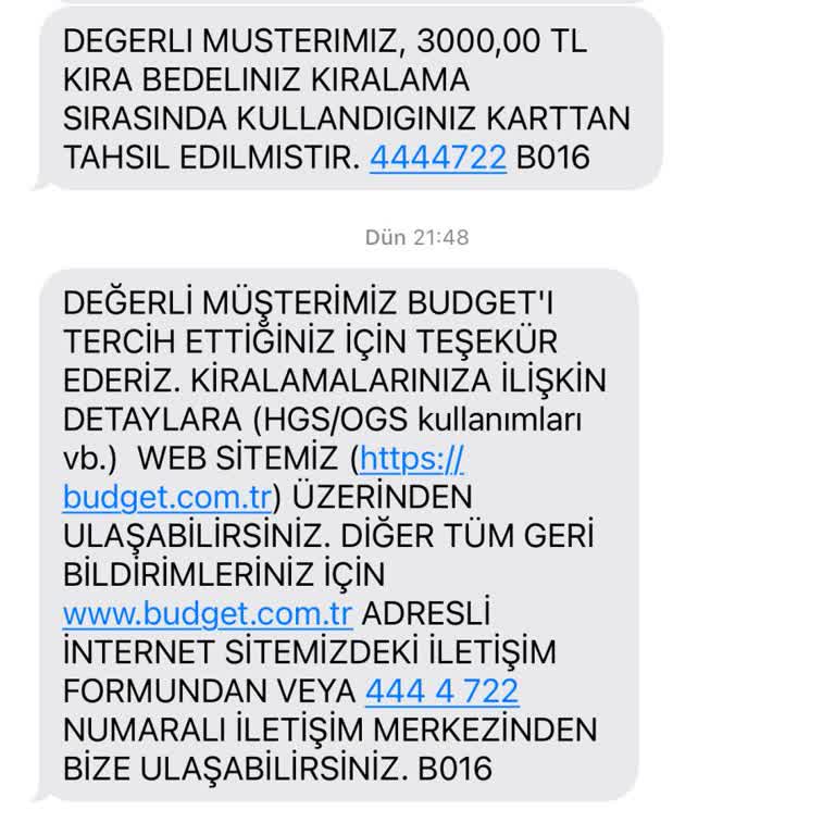 Budget (budget.com.tr) Araç Kiralama Sürecinde Yaşanan Sorunlar Ve Ekstra Ücretler