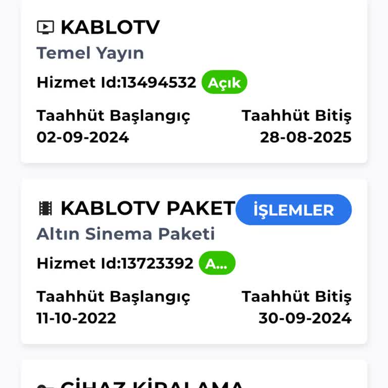 Kablo TV TÜRKSAT Kablo Net İle Faturanın Yüksek Gelmesi