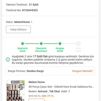 Trendyol Sendo Kargo Gibi Basit Kargolar İle Anlaşıyor!