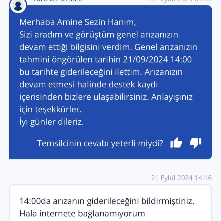 TurkNet 50 Saattir İnternetsizim