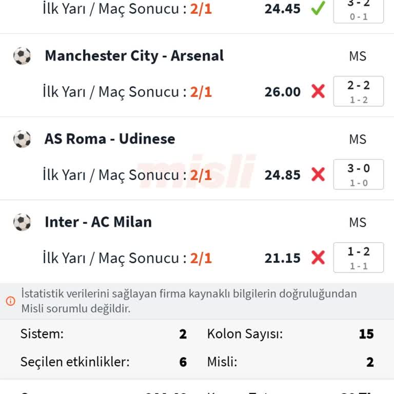 Misli Eksik Para Yatırmış