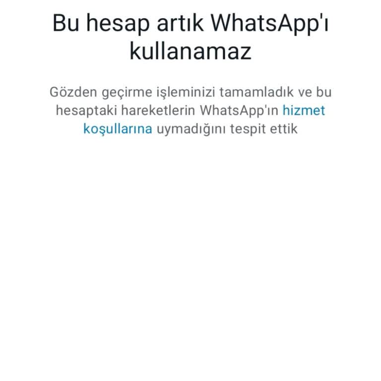 WhatsApp Messenger Erişim Engeli