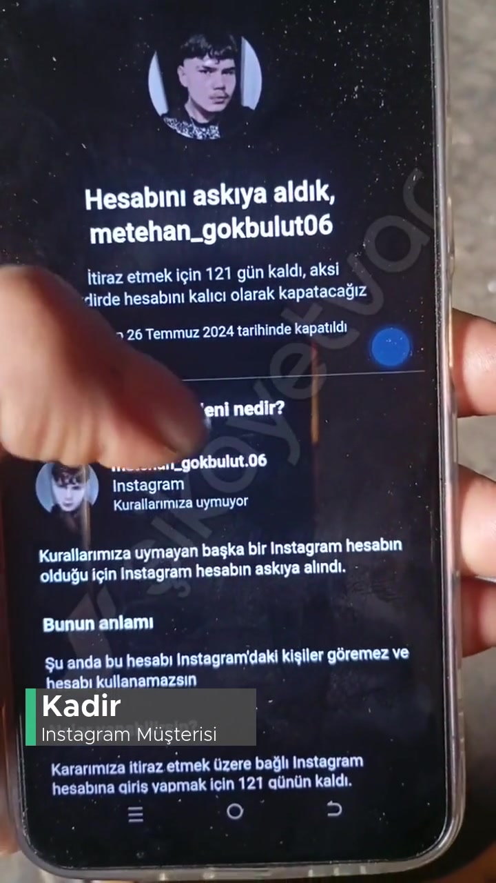 Instagram Hesabım Askıya Alınmış! videonun kapak resmi