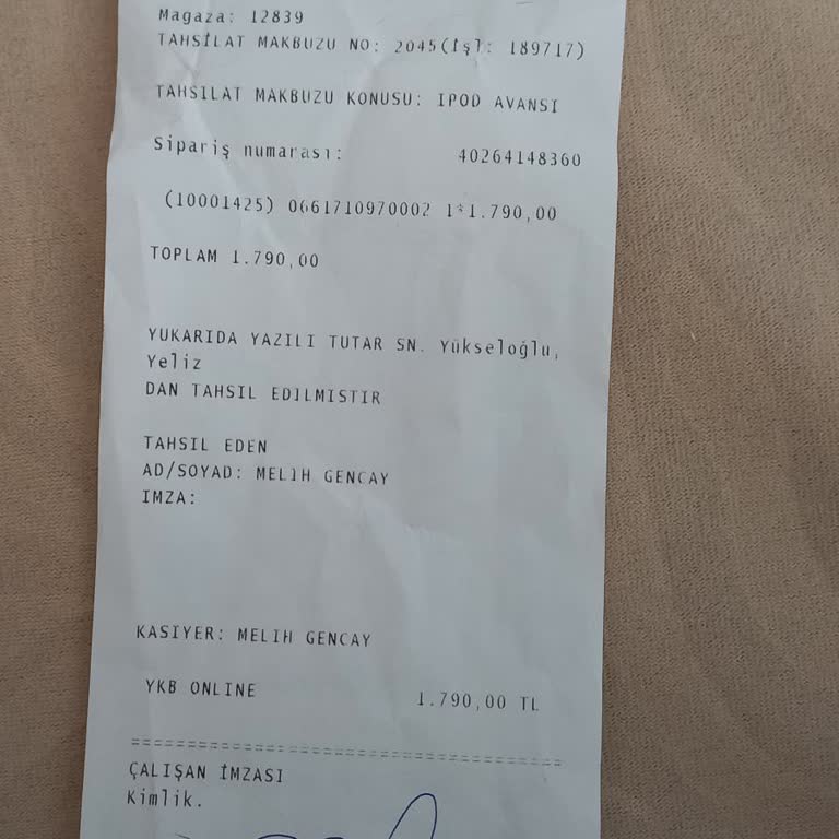 Bershka Ürünü Teslim Etmiyor