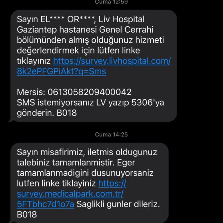 Liv Hospital Liv Hastanesi Sorumsuzluğu