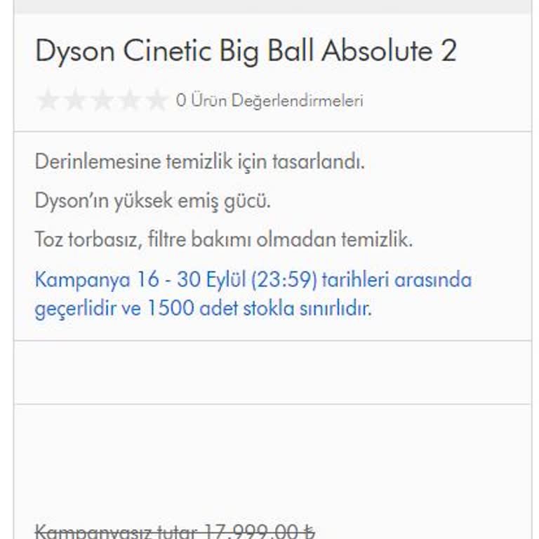 Eski Müşteri Ve Cihazına Sahip Çıkamayan Dyson