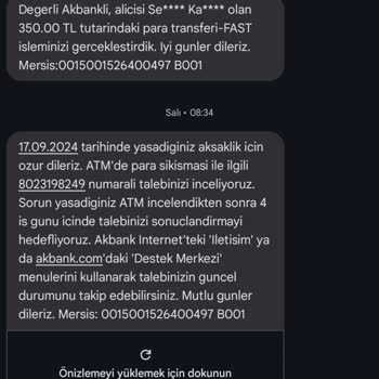 Akbank ATM Para Sıkışması