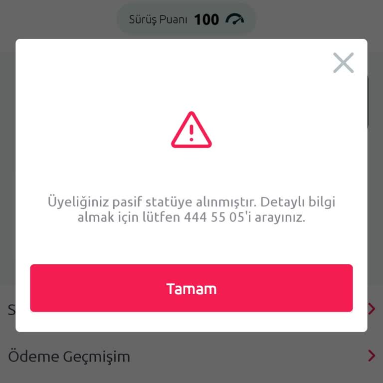 TikTak Kirala Üyelik Durumunun Pasifleştirilmesi Hakkında Şikayet