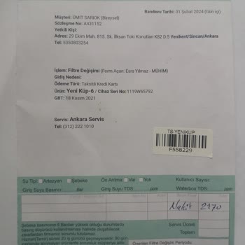 Waterbox Kalitesiz Malzemeden Dolayı Cihazdan Su Alınamaması