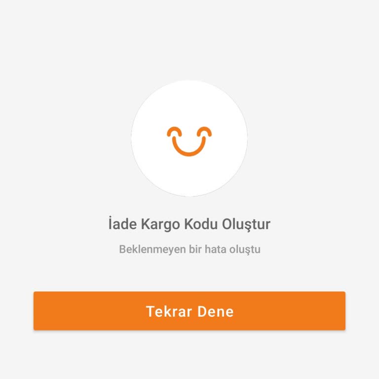 Trendyol İade Beklenmedik Bir Sorunla Karşılaştık Yazısı Veriyor