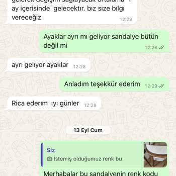 Kelebek Mobilya 6 Adet Sandalye 3 Farklı Renk