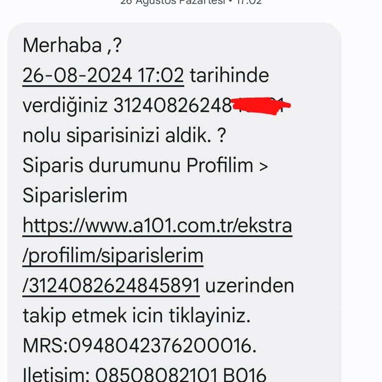A101 Ekstra Siparişindeki Uzun Süreli Gecikme.
