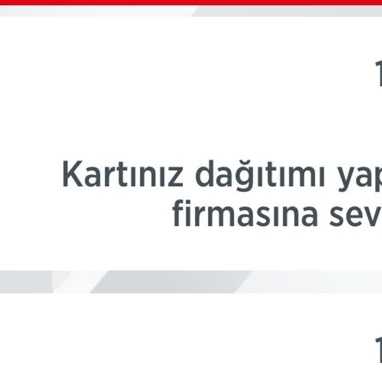 Kuryenet Kartımı Teslim Etmiyor.