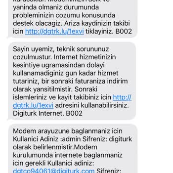 Digiturk İnterneti Kullanamıyorum. Sorunu Çözmüyorlar