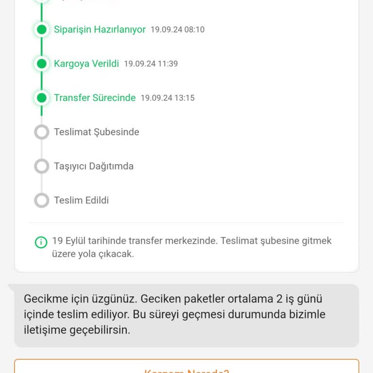 Trendyol Express Kargom Gecikti Teslim Edilmiyor