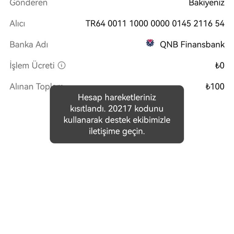 OKX Tr Para Yatırdım Hesabım Kısıtlandı