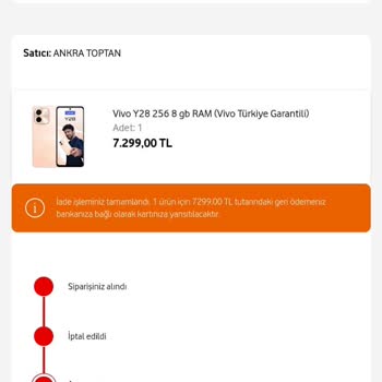 Vodafone Her Şey Yanımda Vodafone'dan Taahhüt Edilen Ürünü Teslim Alamama Sorunu
