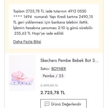 Boyner Online Siparişimi Kafasına Göre İptal Ediyor