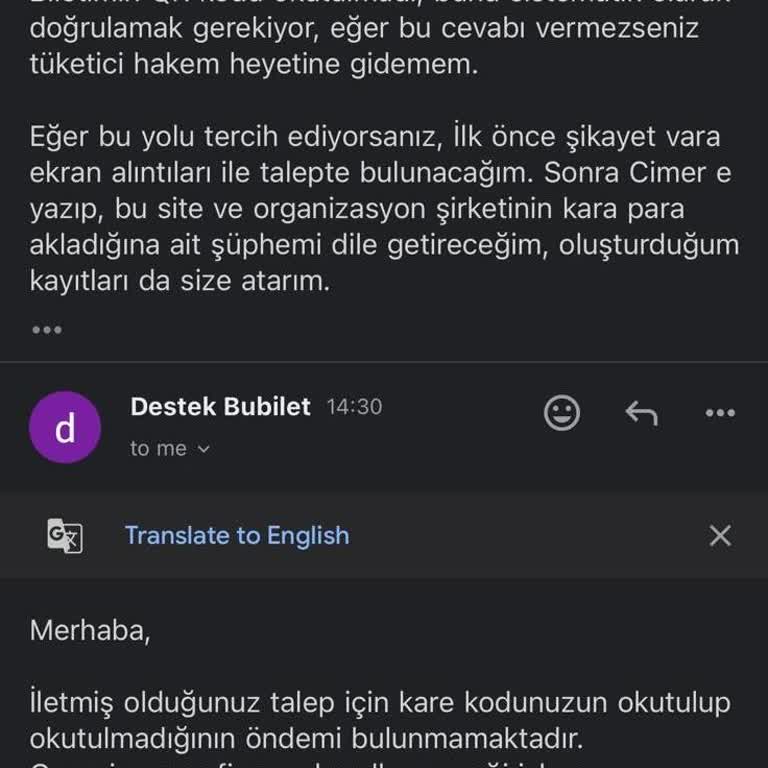 Bubilet İade Yapmıyor, Tüketici Hakem Heyeti'ne Gitmemi Engelliyor