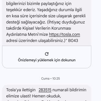 Tosla E Haftadır Paramı İade Etmiyor
