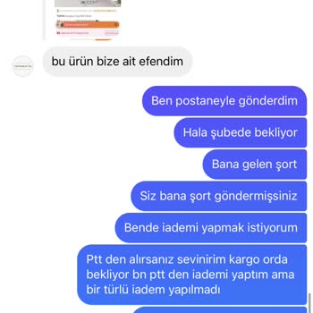 Tuma Butik Beni Mağdur Ettiler İade Kodunu Yanlış Verip İadeyi Kabul Etmediler