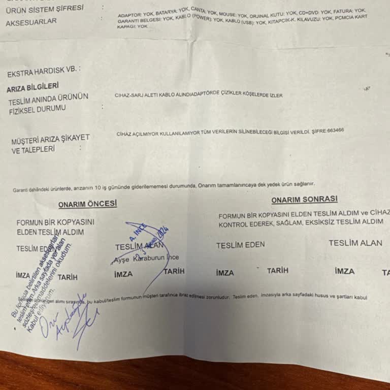 HP Laptop Değişim Sıkıntısı