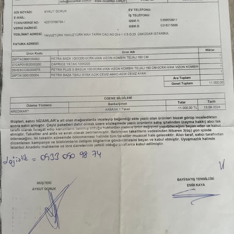 Bellona Sıfır Ürün Hatalı Değişim Yapmıyor