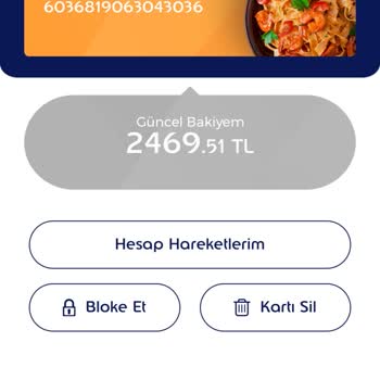 Provizyonda Kalan Para Edenred