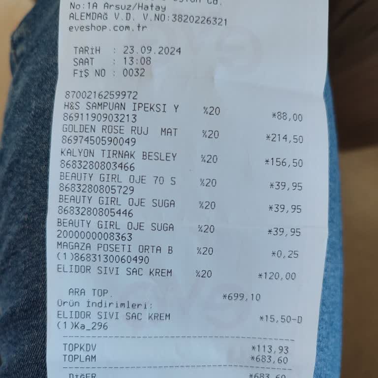 Eve Shop Alışverişimde Gereken İndirimi Uygulamadı