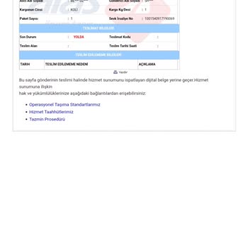 LCW Online Produkt Bestellung nicht erhalten und mangelhafter Service von Aras Kargo