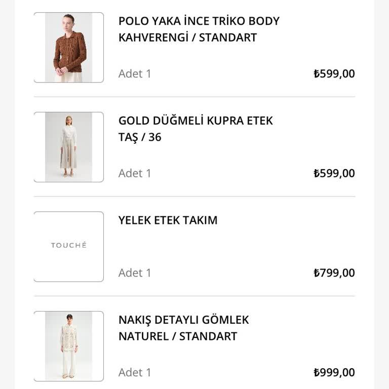 Touché Privé Touch Sitesinin Siparişleri Geciktirmesi
