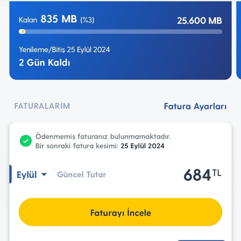 Turkcell'de Yüksek Fatura ve İnternet Hızı Sorunu
