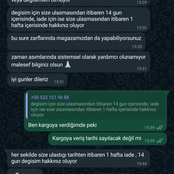 Terra Rossa Butik Terra Rosa Butik Para İadesi Yapmıyor