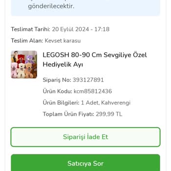 Çiçek Sepeti Legosh Oyuncak Eksik Ürün
