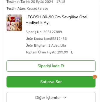 Çiçek Sepeti Legosh Oyuncak Eksik Ürün