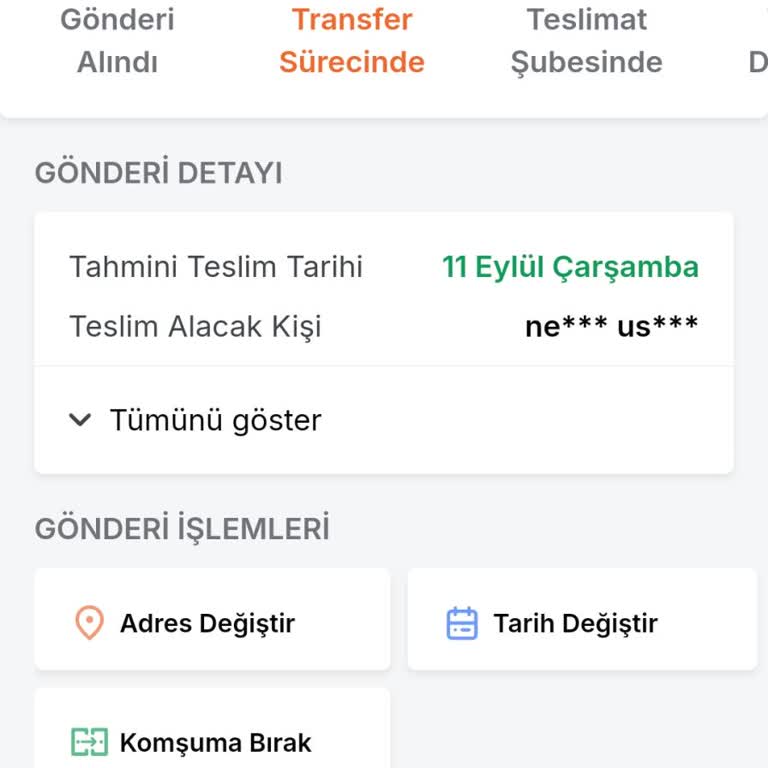 Dolap Aldığım Ürün Elime Ulaşmadı