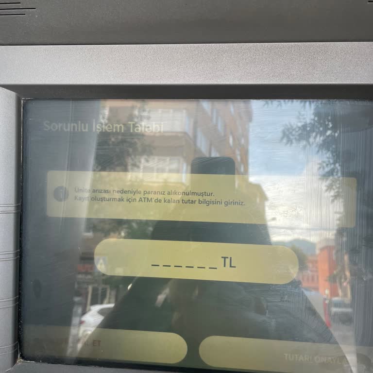 Ziraat Bankası Ziraat ATM Paramı Alıkoydu!