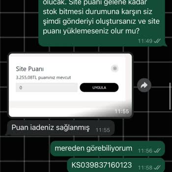 Koray Spor'dan Sipariş Verdiğim Ürün Stokta Yok