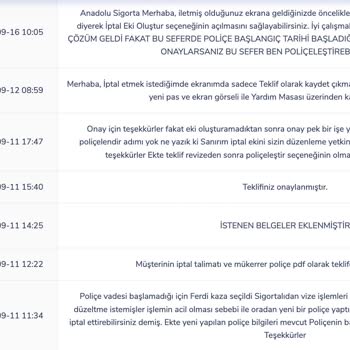 Anadolu Sigorta doppelte Bildungsreiseversicherung, Widerruf nicht akzeptiert