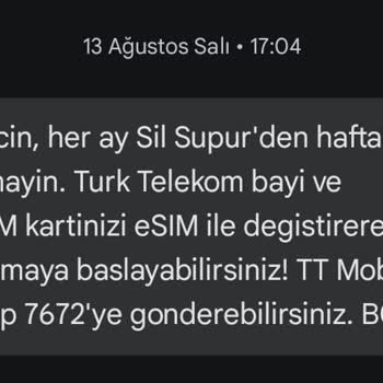 Türk Telekom E Sim Kampanyası