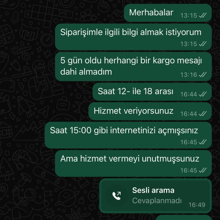 Toy Bear Ürün Yollamama Ve Cevap Vermeme