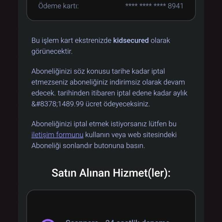 Scannero Bilgi Vermeden Abonelik Ücreti Aldılar