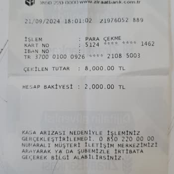 Ziraat Bankası Ziraat ATM Para Vermedi Hesaptan Düştü
