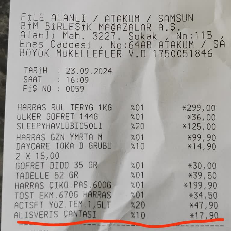 File Market Alışveriş Çantası Almak Zorunda Kalıyoruz 17 TL