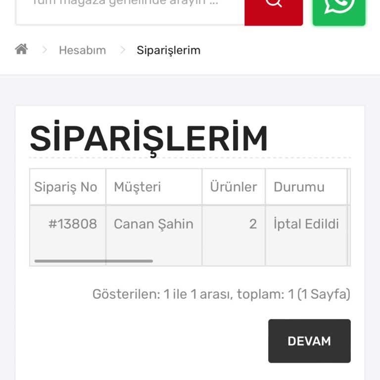 Toptan Kavanoz Siparişim Gönderilmedi Ve Ücret İadesi Yapılmadı