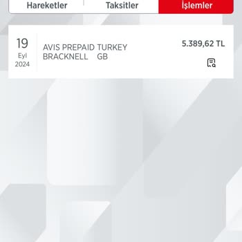 Avis Avrupa Avis Araç Kiralama Ücret İadesi Yapmıyor