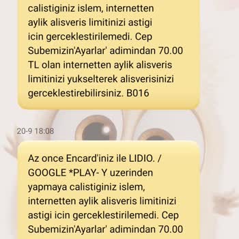 Google One Kartımdan Para Çekmeye Çalışıyor.